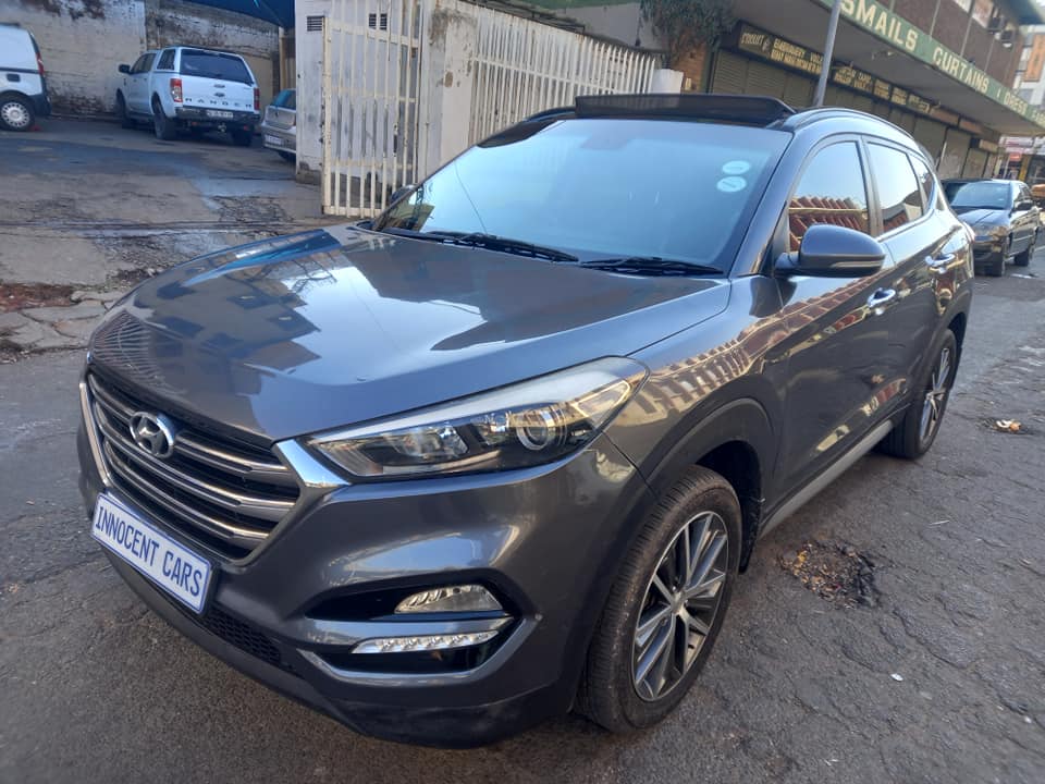 2018 HYUNDAI TUCSON 1.6 DIESEL, AUTOMATIC /SUNROOF, GREY COLOR, MILEAGE 88000KM