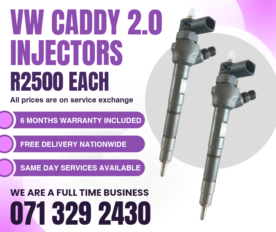 VW CADDY 2.0 DIESEL INJECTORS FOR SALE WITH WARRANTY - Private Seller VW CADDY 2.0 DIESEL INJECTORS FOR SALE WITH WARRANTY - Private Seller