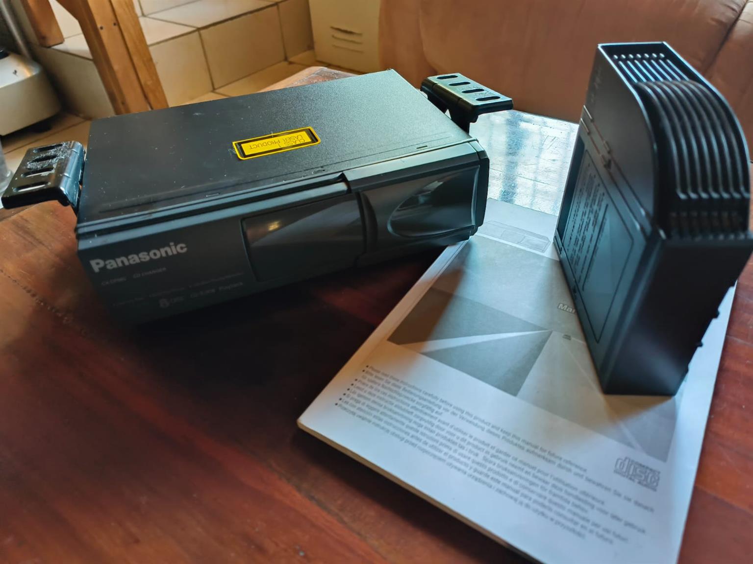 Panasonic 6 Disc CD changer. With original certificate and booklet.