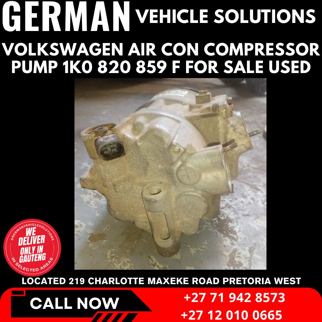 Volkswagen air con compressor pump 1k0 820 859 f for sale used - Private Seller