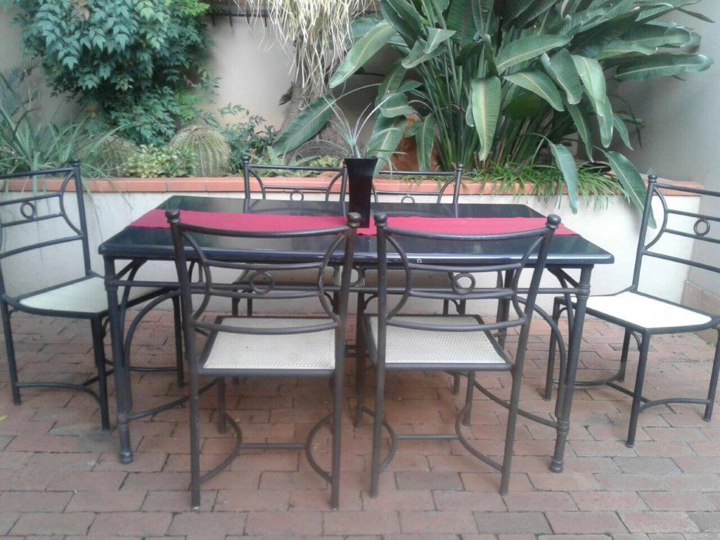 Patio Set Wetherlys Steel Aluminium Frame Table With Patio Set Wetherlys Steel Aluminium Frame Table With Concrete Composite Top 6 X