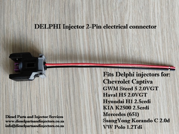 Delphi E5 Injector Connector Plugs / Pigtails - Fits Mercedes, GWM, Hyundai, Kia - Private Seller Delphi E5 Injector Connector Plugs / Pigtails - Fits Mercedes, GWM, Hyundai, Kia - Private Seller