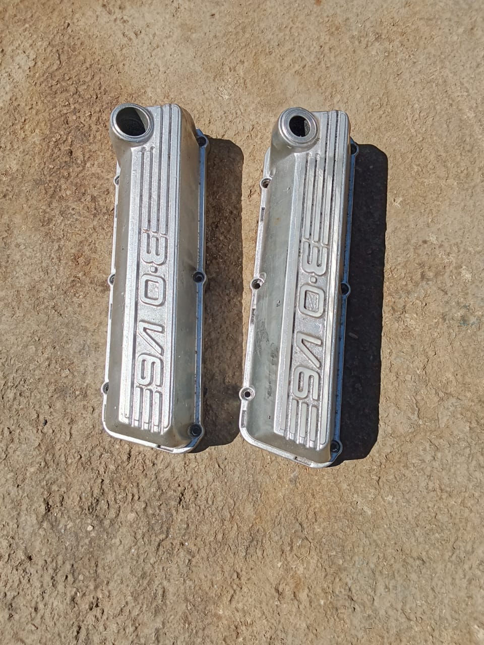 Ford V6 aluminium tapped covers set - Private Seller Ford V6 aluminium tapped covers set - Private Seller