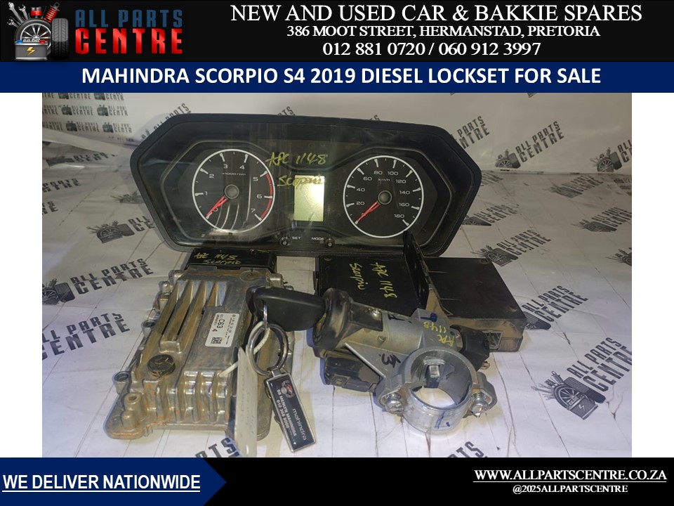 Mahindra Scorpio S4 2019 Diesel – Complete ECU and Lockset for Sale Mahindra Scorpio S4 2019 Diesel – Complete ECU and Lockset for Sale