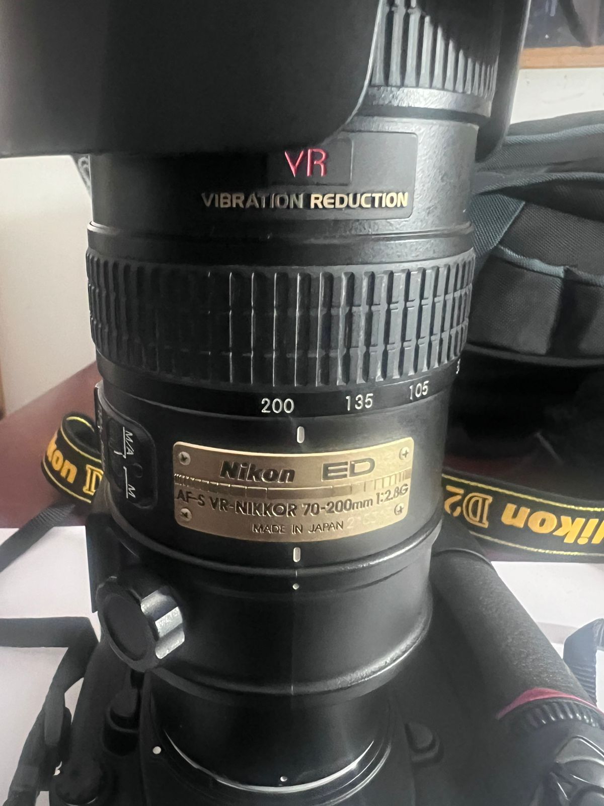 Nikon D200 With Nikon AF -S VR 70- 200mm  1:2:8G