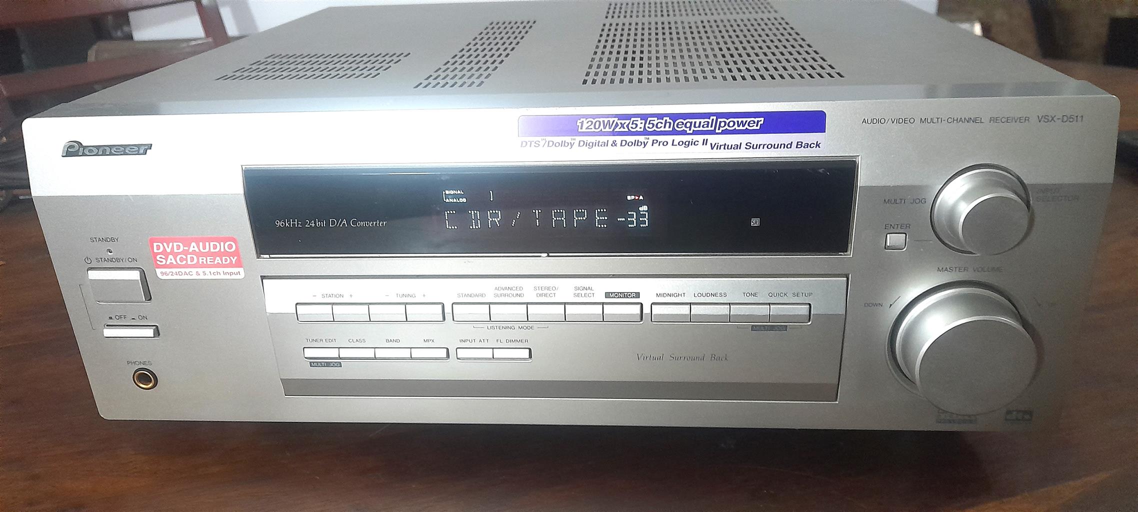 Pioneer VSX-D511 Audio Video Multi Channel Receiver Pioneer VSX-D511 Audio Video Multi Channel Receiver