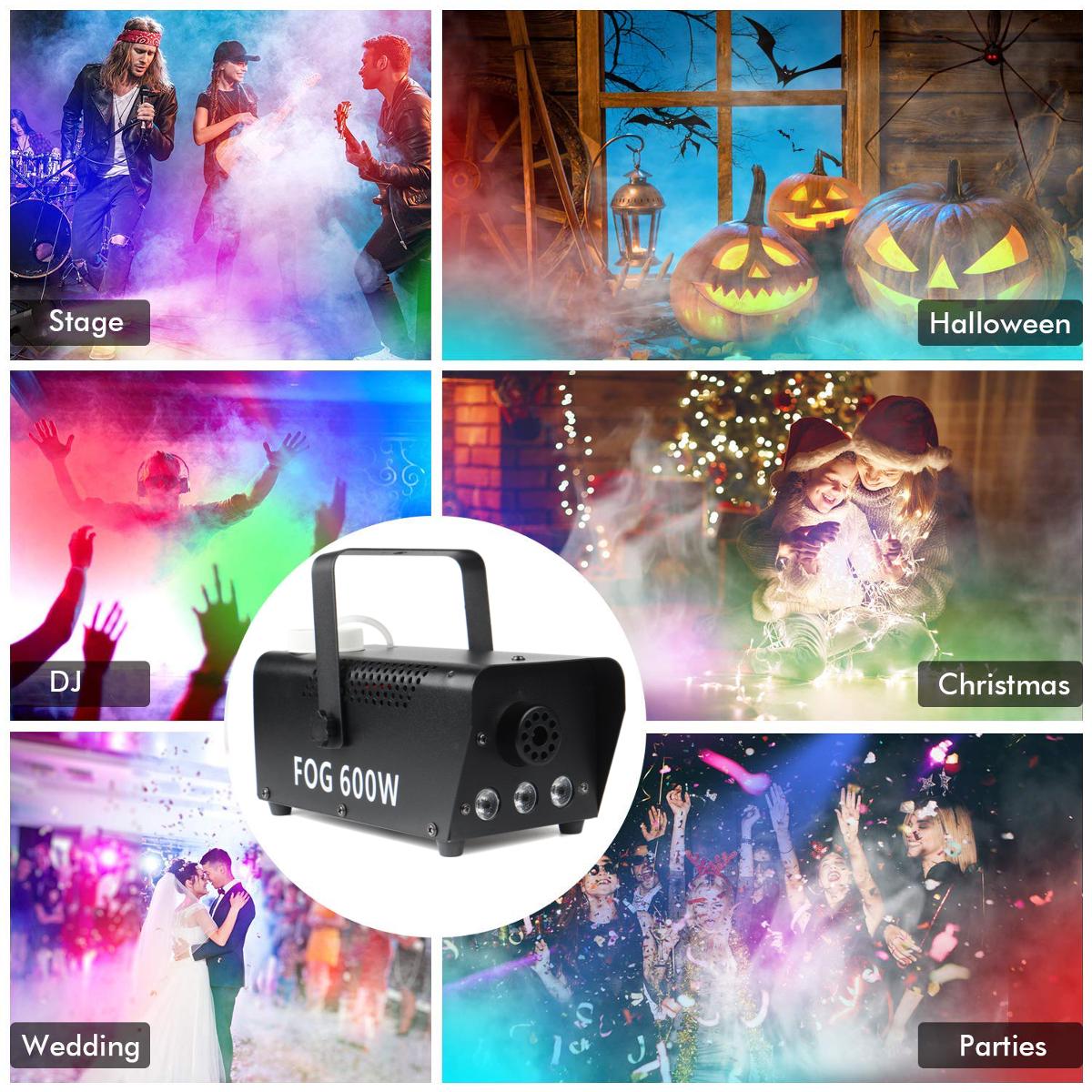 RGB LED Smoke, Fog Machine Disco, Party, Club Heavy Duty, Compact, High Capacity