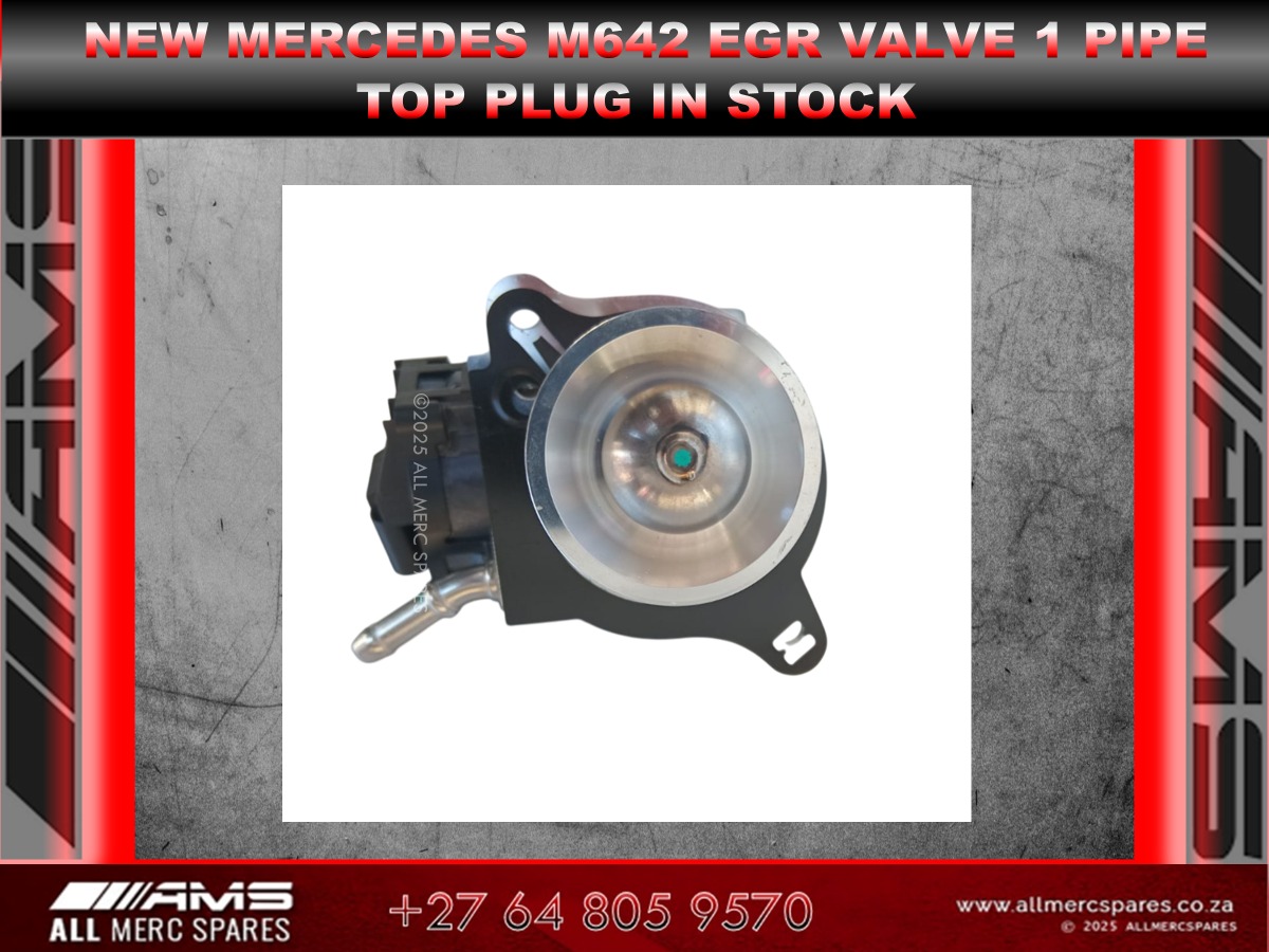 NEW MERCEDES M642 EGR VALVE (1 PIPE, TOP PLUG) AVAILABLE