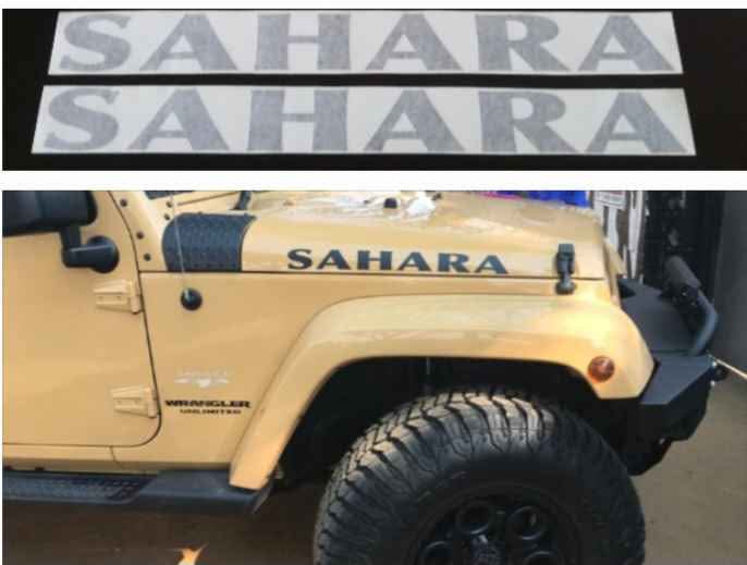 Jeep bonnet side stickers decals vinyl graphics - Private Seller