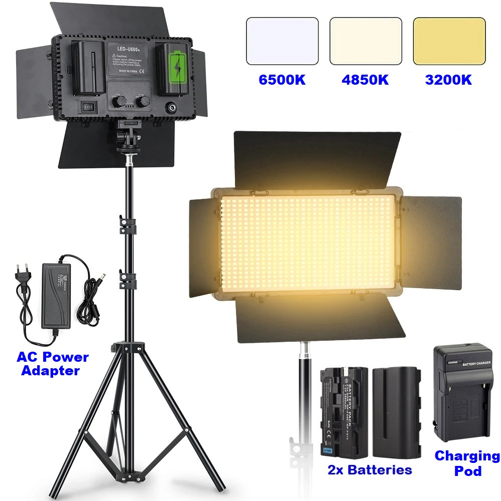 Professional Video & Photography LED VariColor Pro LED Light Kit (Rechargeable)