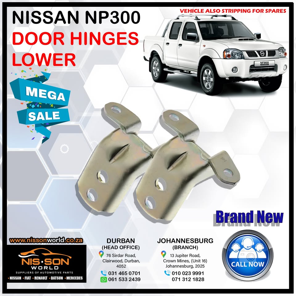 NISSAN NP300 LOWER DOOR HINGES - Private Seller NISSAN NP300 LOWER DOOR HINGES - Private Seller