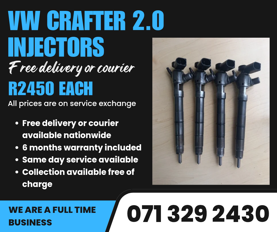 VW CRAFTER 2.0 INJECTORS FOR SALE WITH WARRANTY INCLUDED - Private Seller VW CRAFTER 2.0 INJECTORS FOR SALE WITH WARRANTY INCLUDED - Private Seller