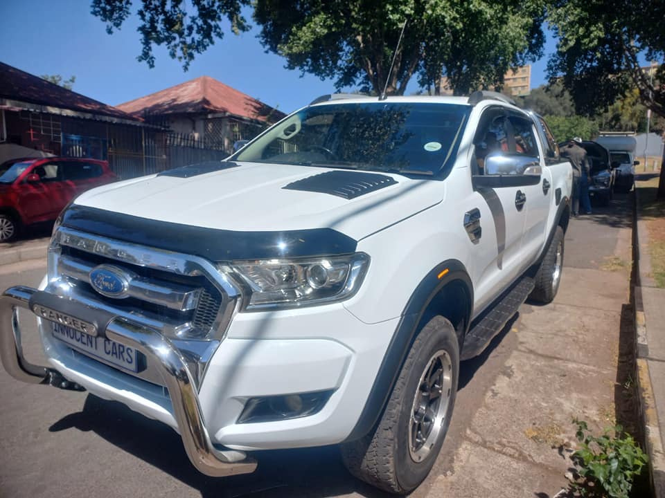 2017 FORD RANGER 3.2 XLT DIESEL, AUTOMATIC 4X4, WHITE COLOR, MILEAGE