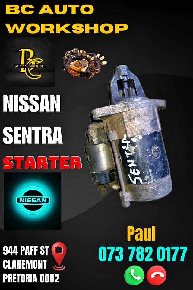 Nissan sentra starter Call or WhatsApp me - Private Seller