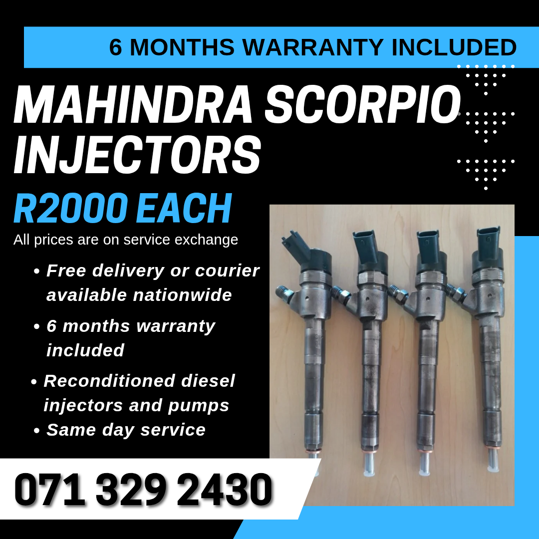 MAHINDRA SCORPIO INJECTORS FOR SALE WITH WARRANTY - Private Seller MAHINDRA SCORPIO INJECTORS FOR SALE WITH WARRANTY - Private Seller