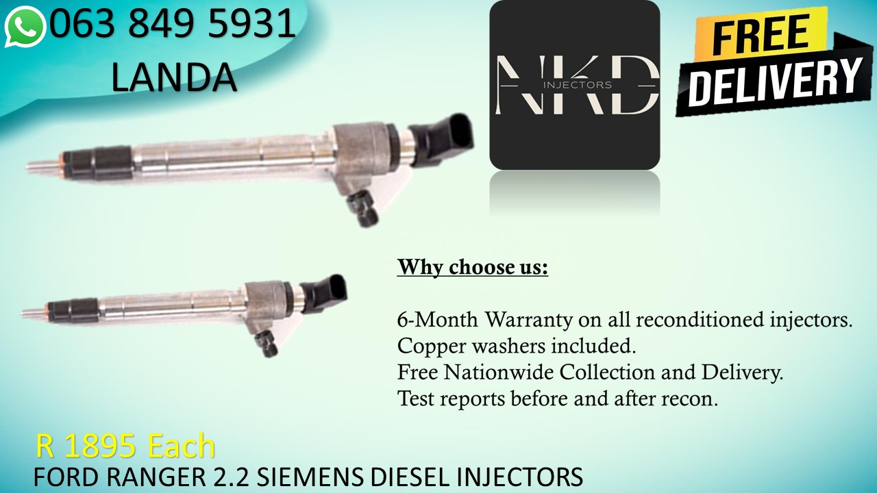 FORD RANGER 2.2 DIESEL INJECTORS FOR SALE IN BOKSBURG GAUTENG - Private Seller FORD RANGER 2.2 DIESEL INJECTORS FOR SALE IN BOKSBURG GAUTENG - Private Seller