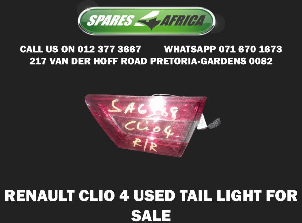 Renault Clio 4 Used Tail Light - Private Seller
