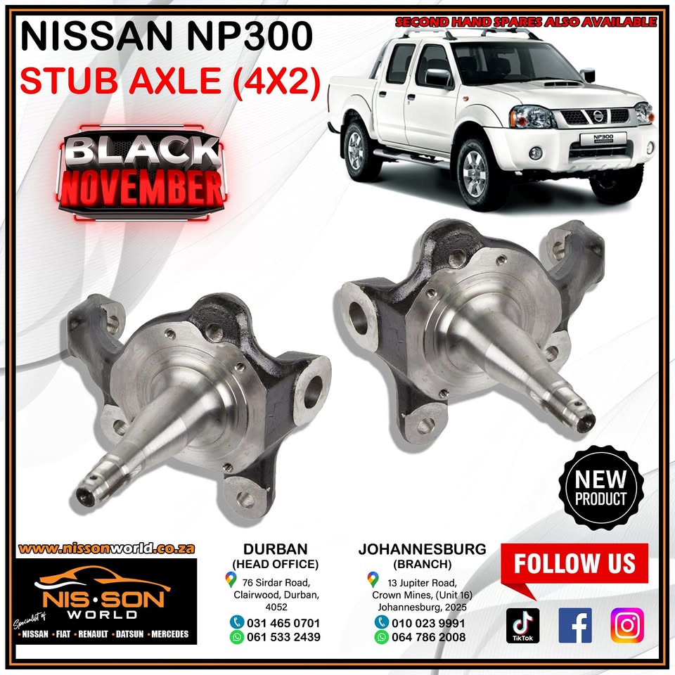 NISSAN NP300 4X2 STUB AXLE - Private Seller