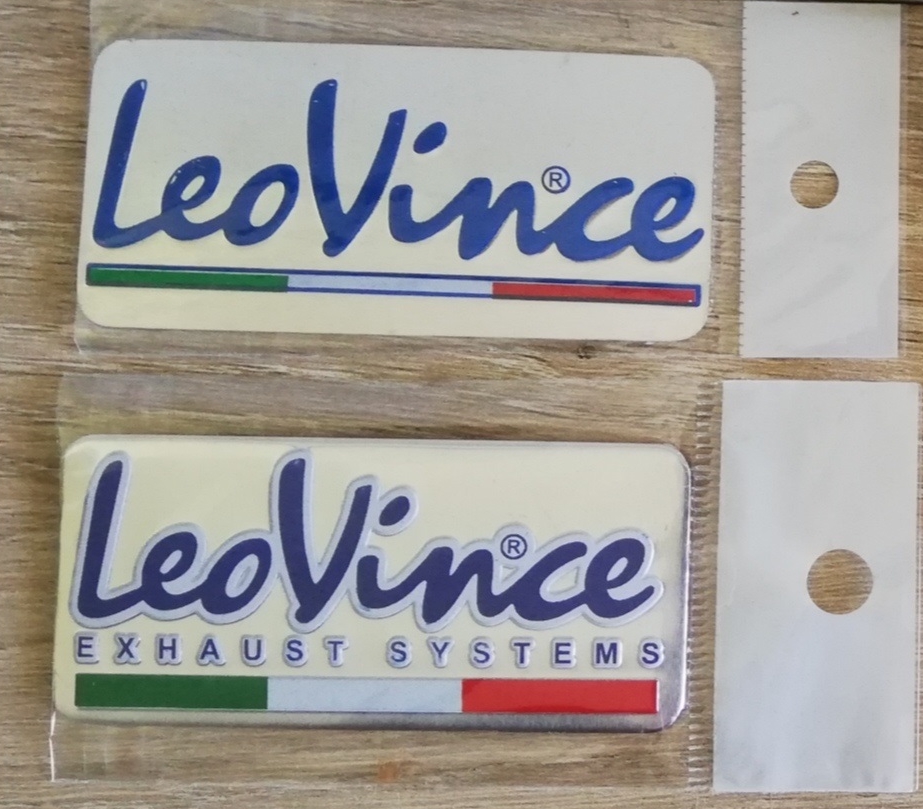 Motorcycle exhaust aluminium plate decals / metal stickers / badges