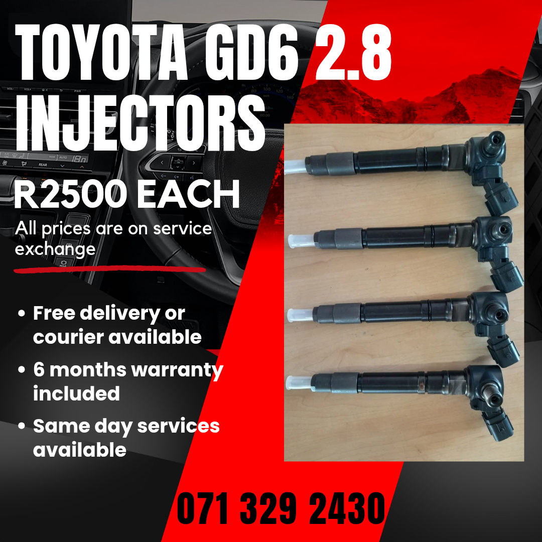 TOYOTA GD6 2.8 DIESEL INJECTORS FOR SALE WITH WARRANTY - Private Seller TOYOTA GD6 2.8 DIESEL INJECTORS FOR SALE WITH WARRANTY - Private Seller