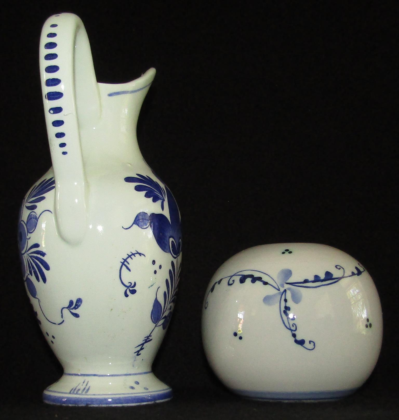 Fine Porcelain Dutch Pitcher and Bowl