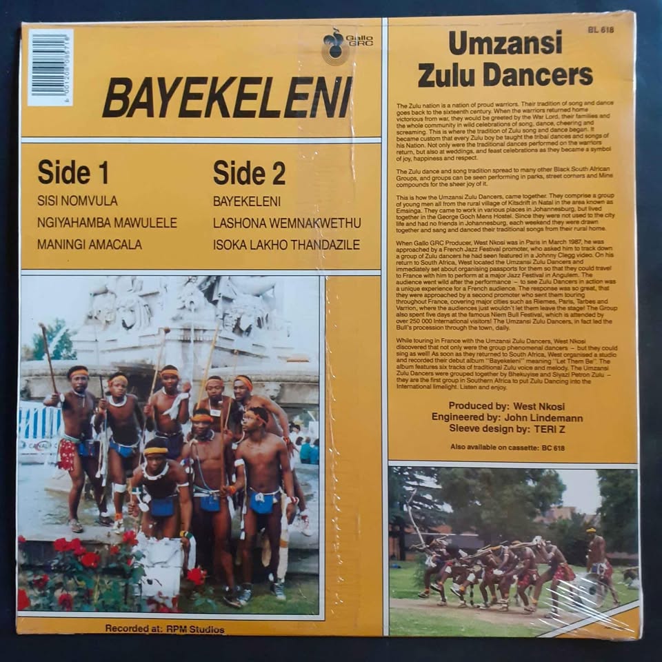 Umzansi Zulu Dancers - Bayekeleni LP Record