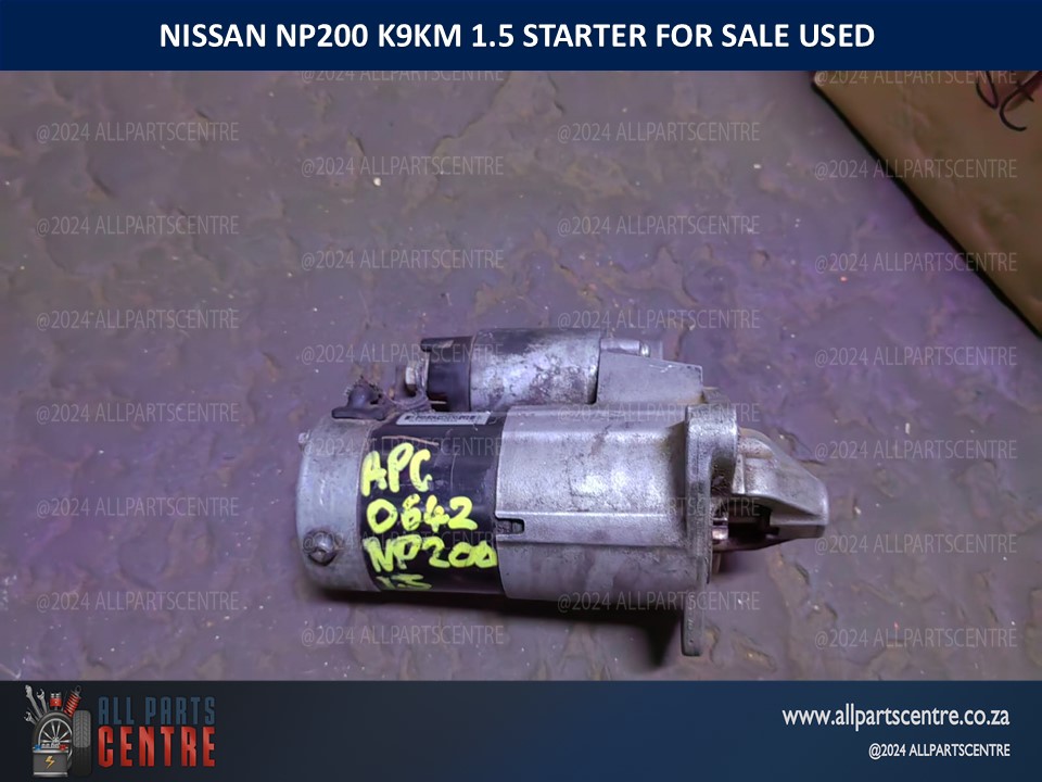 Nissan Np200 K9KM 1.5 starter for sale used