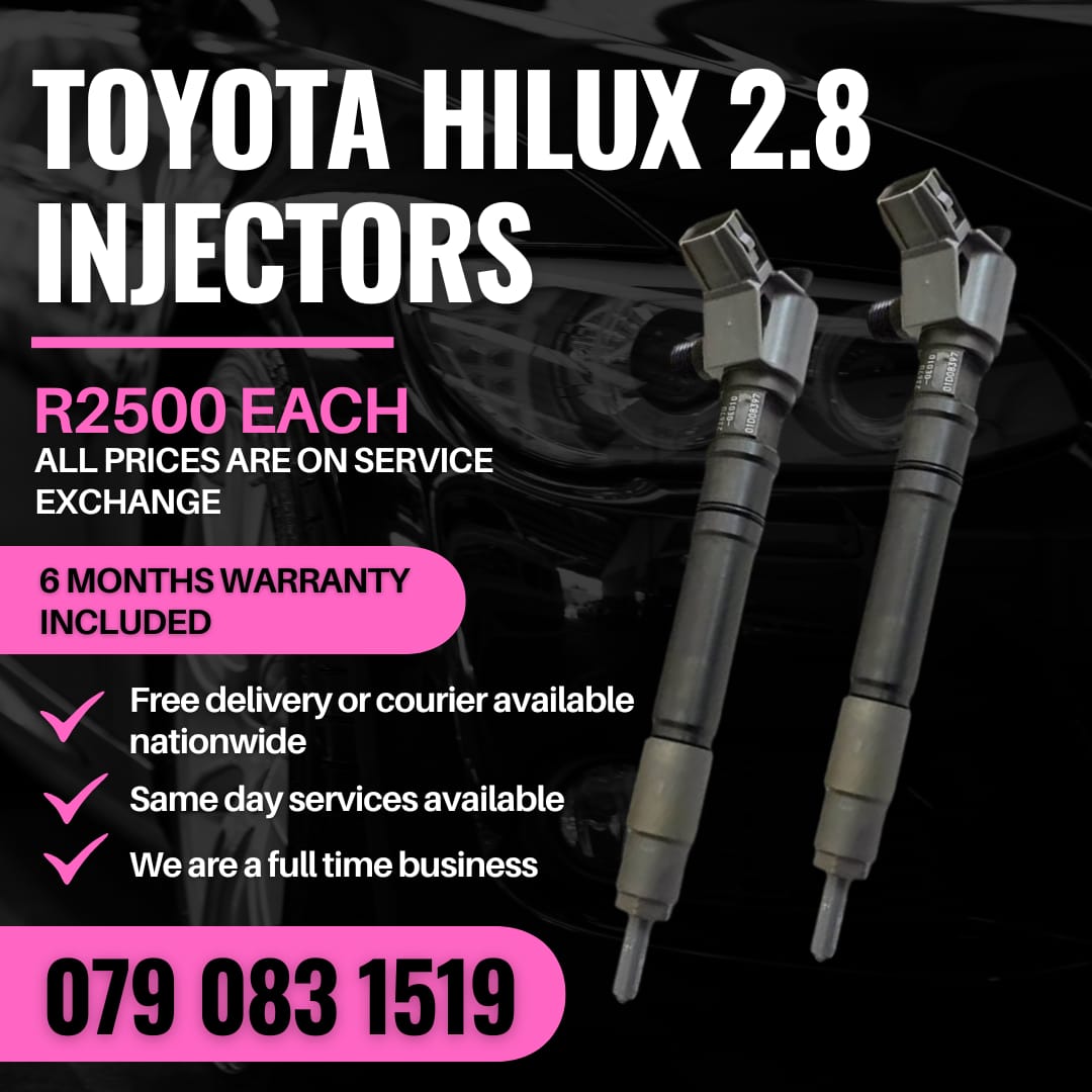 TOYOTA HILUX 2.8 INJECTORS FOR SALE WITH WARRANTY - Private Seller TOYOTA HILUX 2.8 INJECTORS FOR SALE WITH WARRANTY - Private Seller