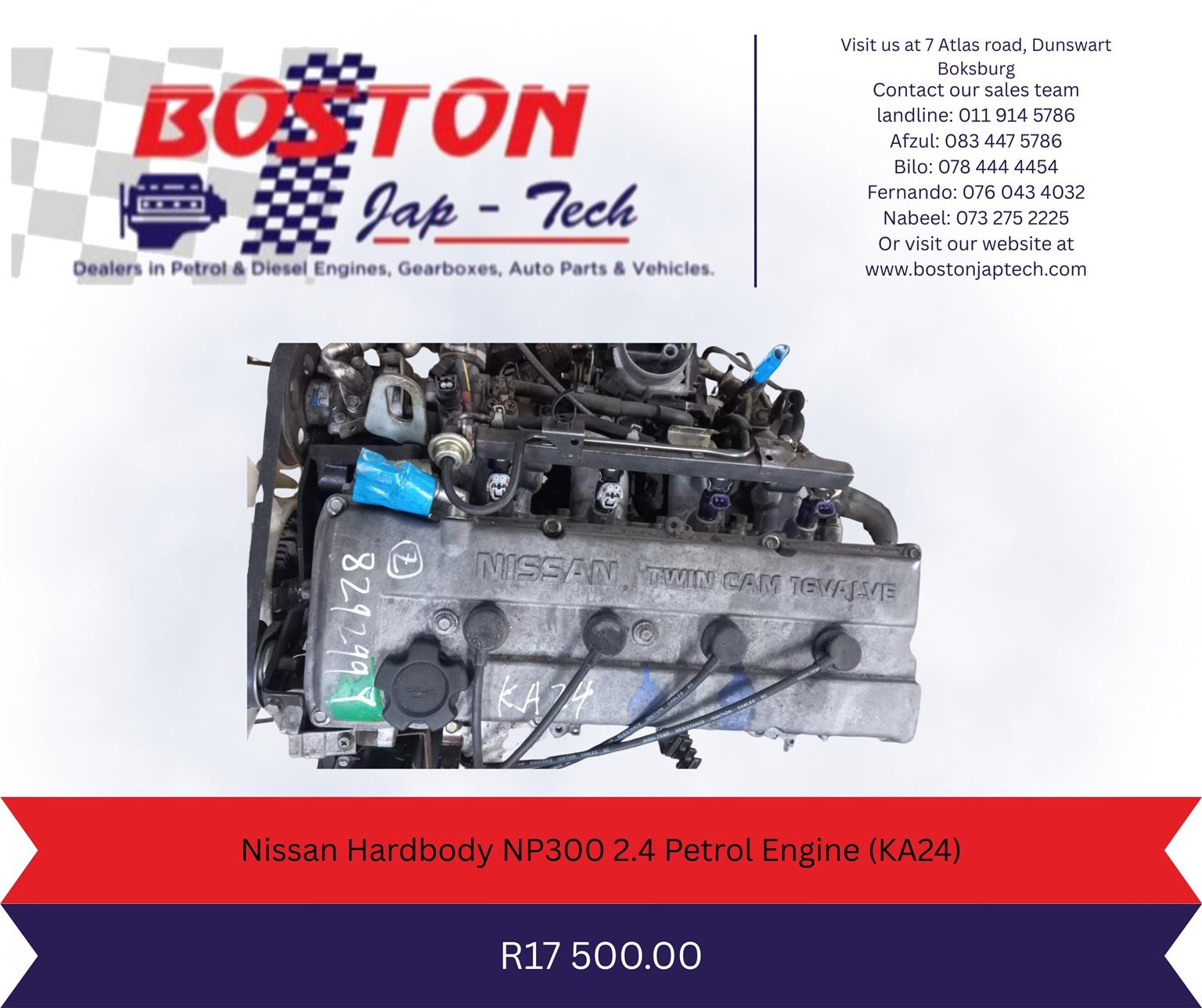 Nissan Hardbody NP300 2.4 Petrol Engine (KA24) - Private Seller Nissan Hardbody NP300 2.4 Petrol Engine (KA24) - Private Seller