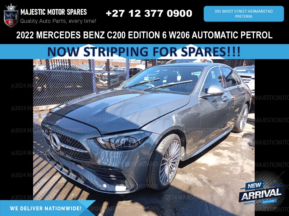 2022 Mercedes-Benz C200 Edition 6 W206 Automatic Petrol – Stripping for Spares