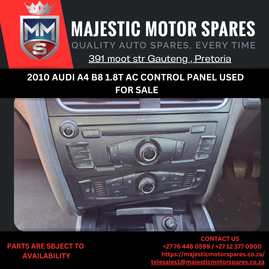 2010 Audi A4 B8 1.8T AC control panel - Private Seller 2010 Audi A4 B8 1.8T AC control panel - Private Seller