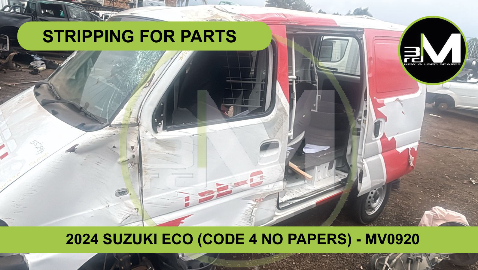 2024 SUZUKI ECO (CODE 4 NO PAPERS) STRIPPING FOR PARTS - MV0920 - Private Seller 2024 SUZUKI ECO (CODE 4 NO PAPERS) STRIPPING FOR PARTS - MV0920 - Private Seller