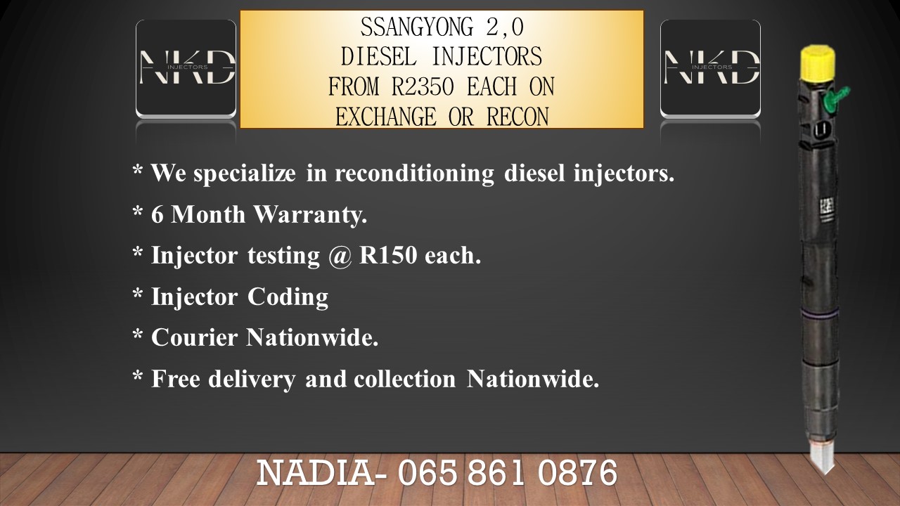 DIESEL INJECTORS FOR SALE - SSANGYONG 2.0 INJECTORS - Private Seller DIESEL INJECTORS FOR SALE - SSANGYONG 2.0 INJECTORS - Private Seller