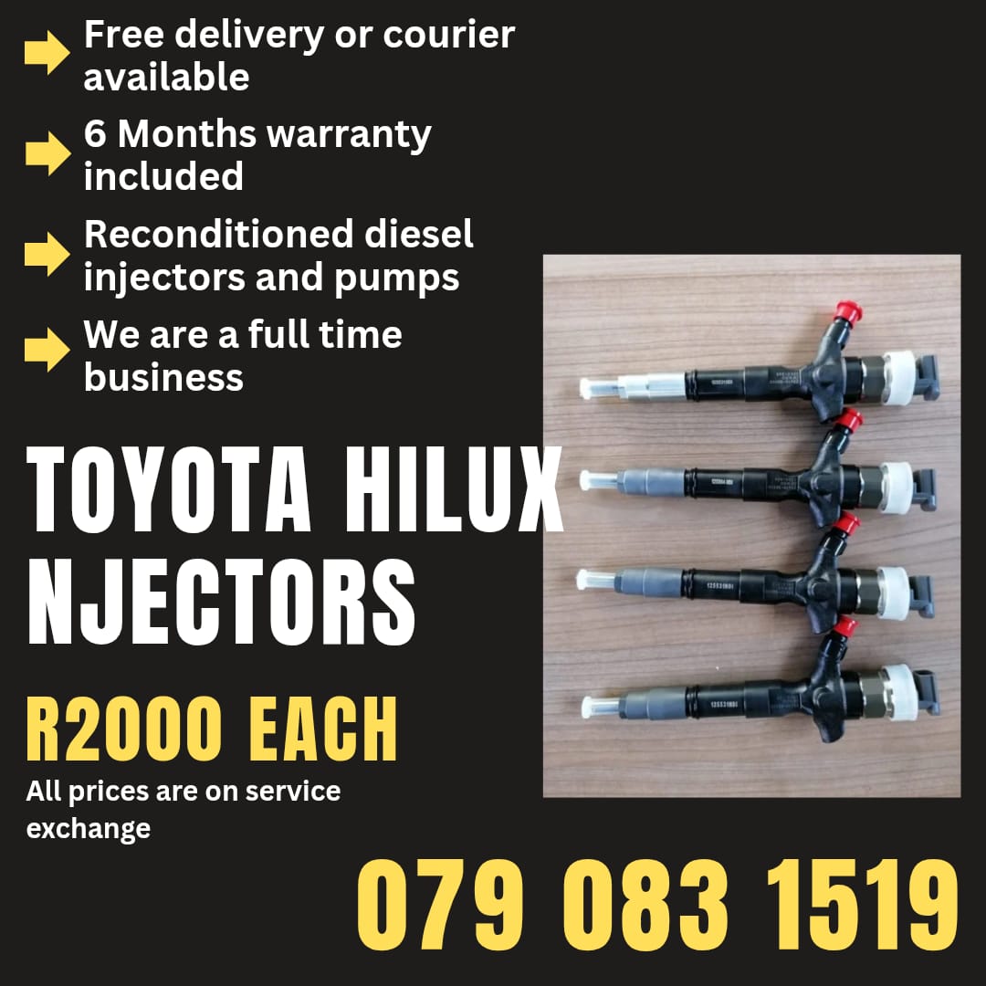TOYOTA HILUX INJECTORS FOR SALE WITH WARRANTY INCLUDED - Private Seller TOYOTA HILUX INJECTORS FOR SALE WITH WARRANTY INCLUDED - Private Seller