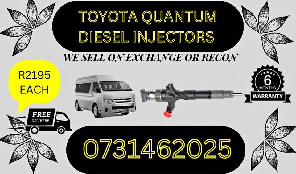 TOYOTA QUANTUM DIESEL INJECTORS FOR SALE - Private Seller
