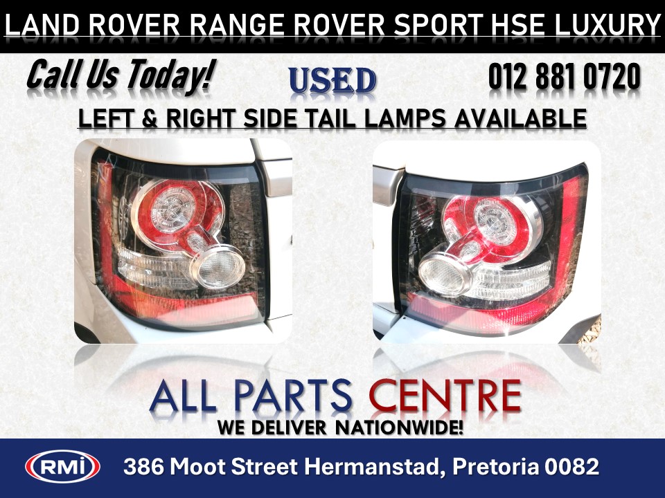 Land Rover Range Rover Sport HSE Used Tail Lights/Lamps Available for Sale Land Rover Range Rover Sport HSE Used Tail Lights/Lamps Available for Sale