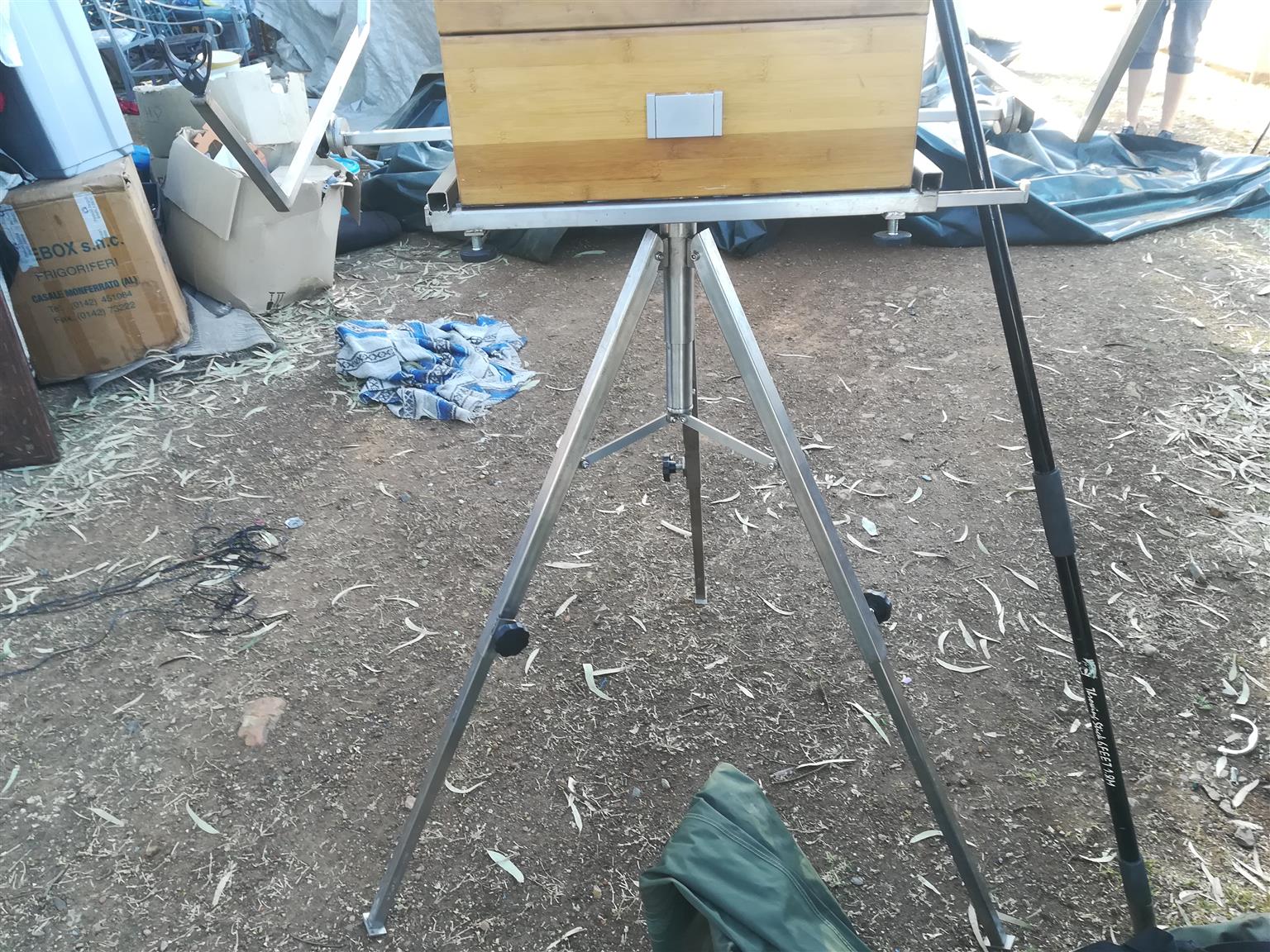 Stainless steel tripod and equipment  for sale 