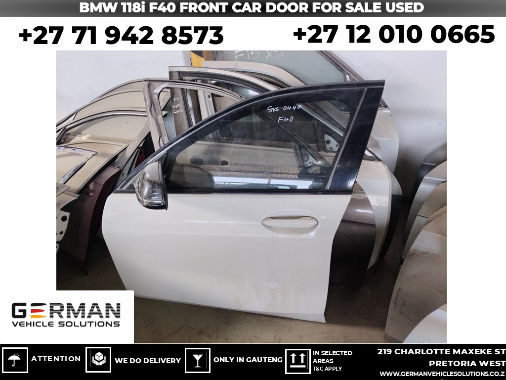 BMW 118i f40 front driver door – used part for sale - Private Seller