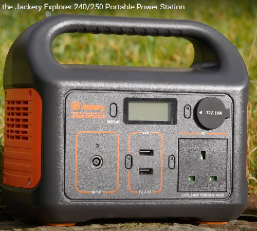 JACKERY PORTABLE POWER STATION WITH THE EXPLORER 250- reliable, easy-to-use