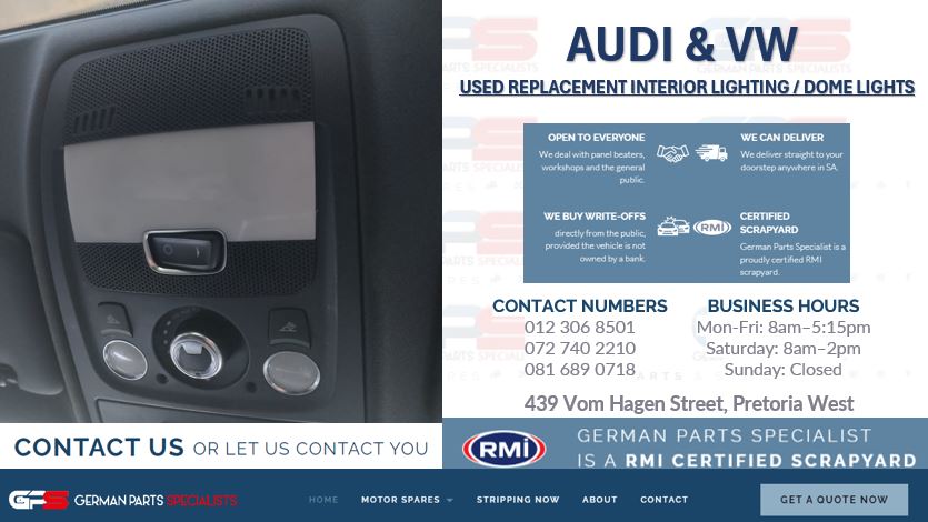 Audi & VW interior lighting / dome lights for sale - Private Seller