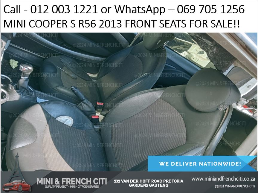 Mini Cooper S R56 2013 Front Seats For Sale - OEM Interior Replacement!! - Private Seller Mini Cooper S R56 2013 Front Seats For Sale - OEM Interior Replacement!! - Private Seller