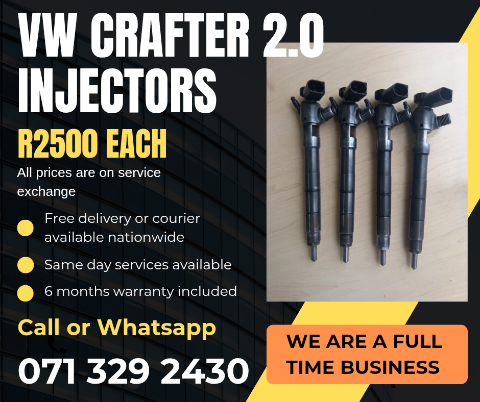 VW CRAFTER 2.0 DIESEL INJECTORS FOR SALE WITH WARRANTY - Private Seller VW CRAFTER 2.0 DIESEL INJECTORS FOR SALE WITH WARRANTY - Private Seller