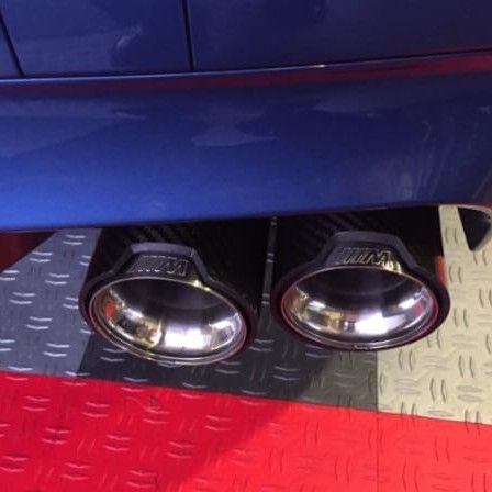BMW exhaust tip tail pipe