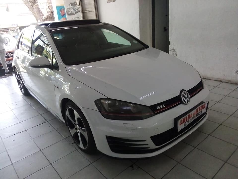 2014 VW POLO GOLF 7 GTI 2.0, WHITE, AUTOMATIC, PETROL  SUNROOF, LEATHER INTERIOR, REVERSE SENSOR