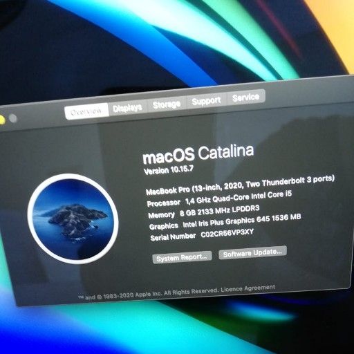 Macbook Pro 13 inch core i5 2020 Touchbar