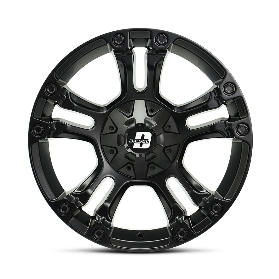 18″ SSW S342 Brooklyn 6/139 Matt Black Alloy Wheels
