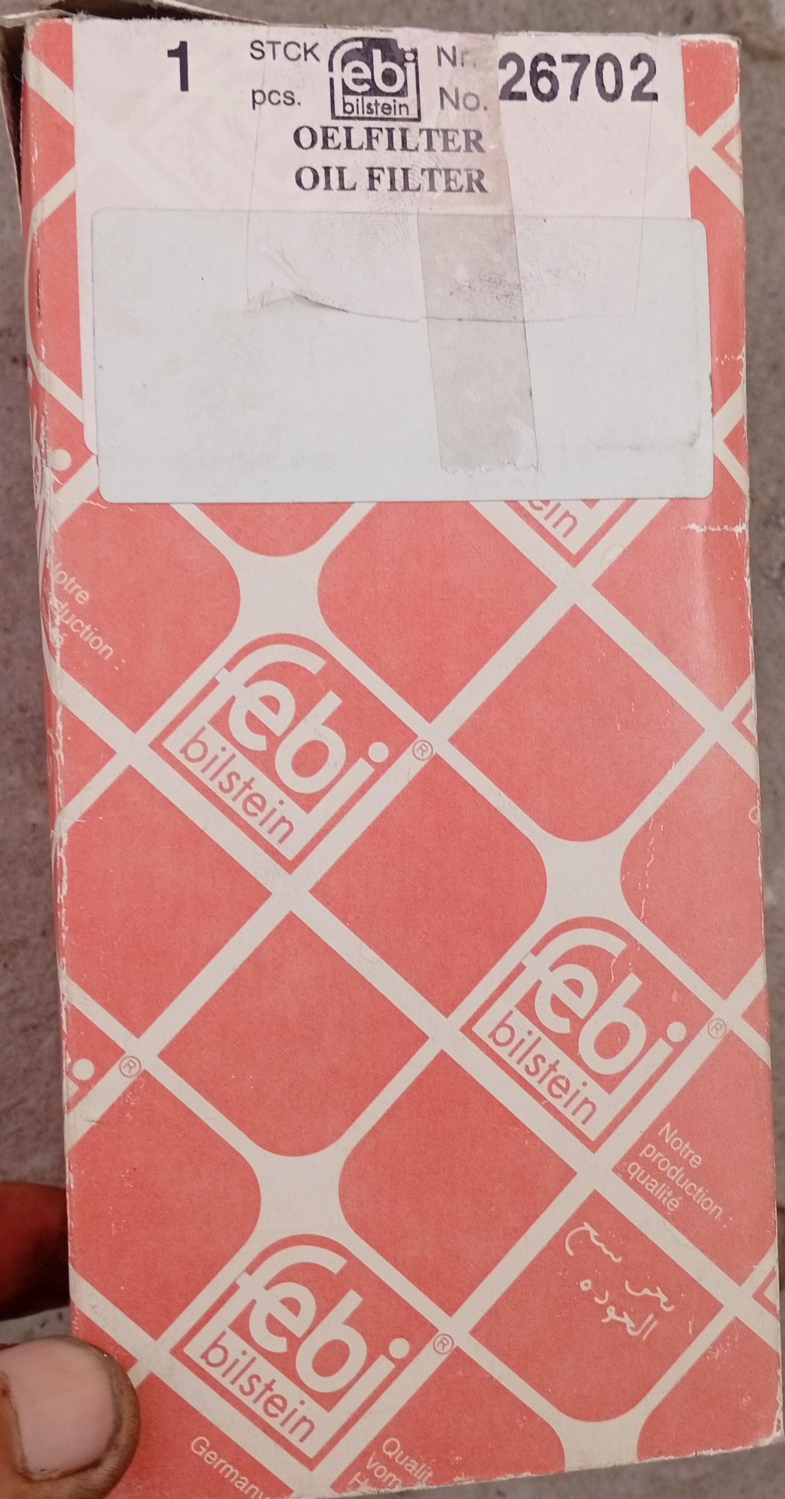 Oil Filter Febi 26702 Cartridge. - Private Seller Oil Filter Febi 26702 Cartridge. - Private Seller