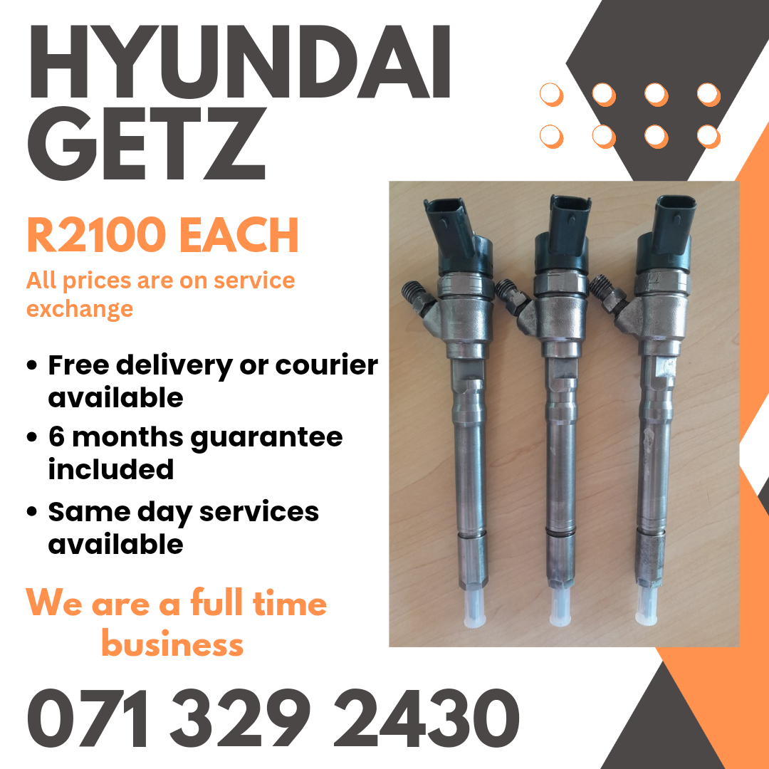 HYUNDAI GETZ DIESEL INJECTORS FOR SALE WITH WARRANTY - Private Seller HYUNDAI GETZ DIESEL INJECTORS FOR SALE WITH WARRANTY - Private Seller