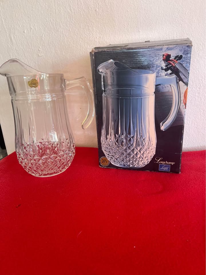 Longchamp cristal d’ Arques water jug Longchamp cristal d’ Arques water jug