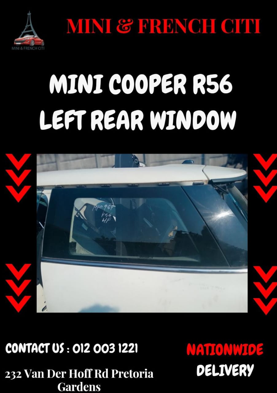 Mini Cooper R56 Used Left Rear Window for Sale - Private Seller Mini Cooper R56 Used Left Rear Window for Sale - Private Seller